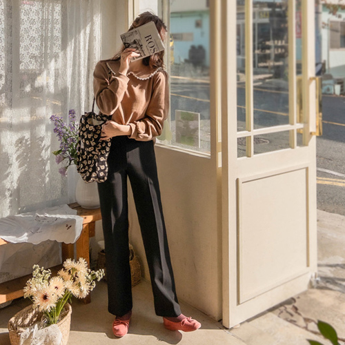 【MADE 季节特惠！特价6000韩元】 <FONT color=#5a3954>MADE LIN</font> Colliber Cold Wave 抓绒弹力舒适裤<FONT color=#d8a4a4>[尺码：S(55), M(66)]</font>