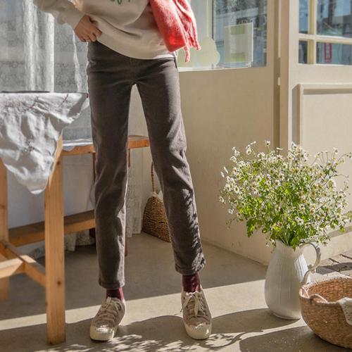 【特价 40% ★数量有限】Hubert 桃色抓绒弹力裤<FONT color=#d8a4a4>【尺码:S、M、L】</font>