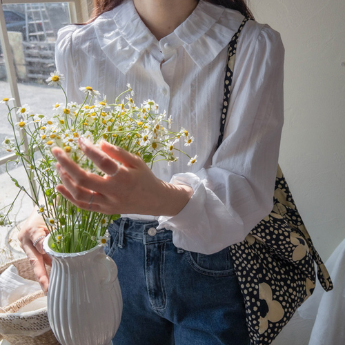 [LABEL] Jessica Sharing Kara 清淡/清澄 女衬衣[size:F(55~66)]