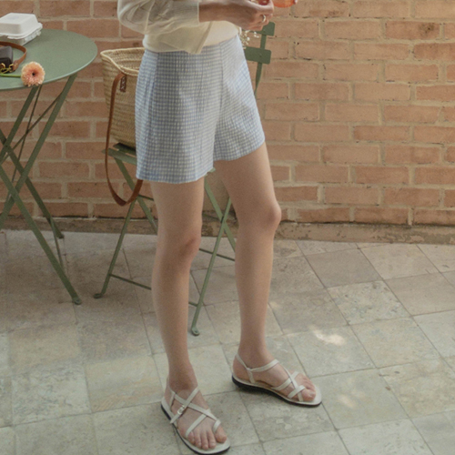 <FONT color=#5a3954>MADE LIN</font>旅行装酷格纹短裤 [size:S,M]