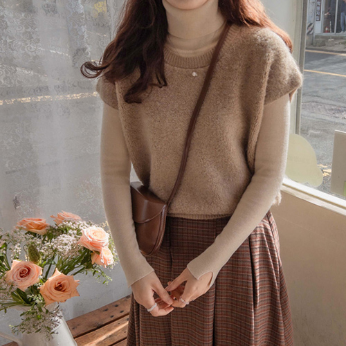 [LABEL] Anne Royce 柔软、保暖、好氨纶极地背心【尺码：F(55~66)】