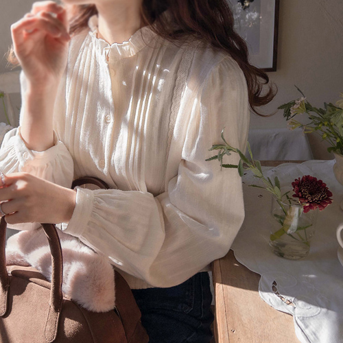 【特价优惠5000韩元】 <FONT color=#5a3954>MADE LIN</font>爱分享 蕾丝 糖色 加绒 女装【尺码：F(55~66)】