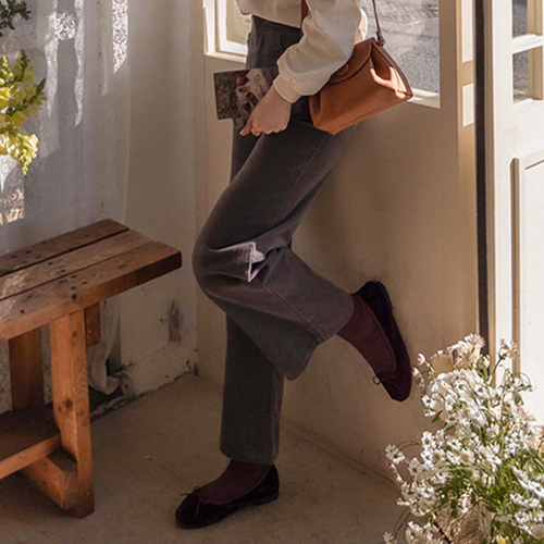 【特价 40% ★数量有限】 <FONT color=#5a3954>MADE LIN</font> Macro Daily 灯芯绒 Mapsi 长裤 [尺码：S(55), M(66)]