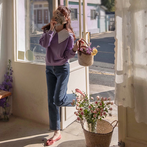 【特价20% ★数量有限】【LABEL】Cow Slim Exhaust Elastic Span Solid Fleece Pants【尺码：S、M、L】