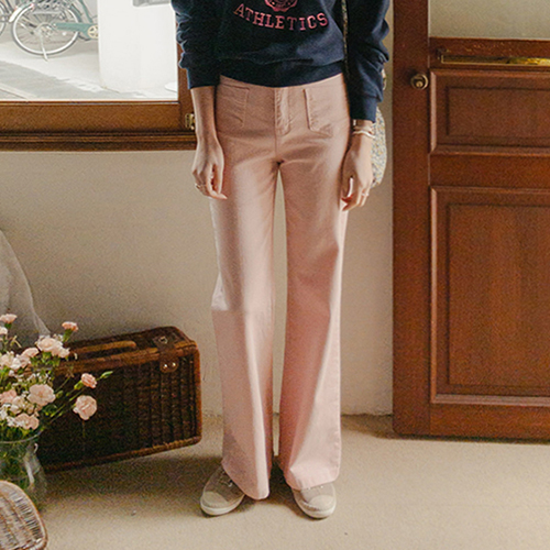 【特价优惠3000韩元】 <FONT color=#5a3954>MADE LIN</font> 【粉色】Jakers 清爽湿润芝士弹力长裤【尺码：S、M、L、XL】