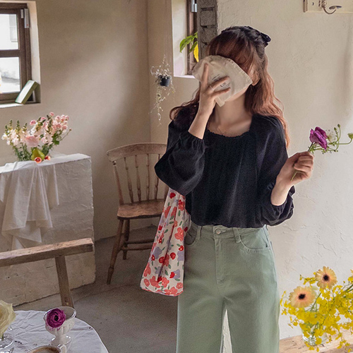 Clara迷你蕾丝方领春季女连衣裙【尺码：F(55~66)】