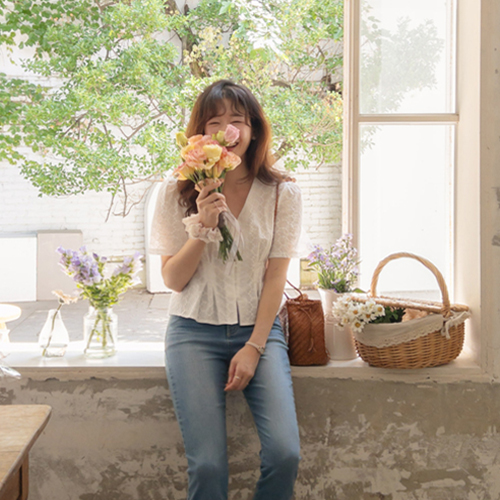 [LABEL] Better You 可爱蕾丝印花女装 [size:F,1]