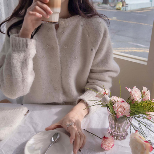 【特价20% ★数量有限】【LABEL】Franz Lovely Jewel 保暖舒适帽子套装 开衫【尺码:F(55~66)】