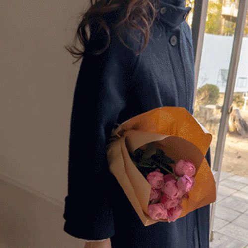 【特价15% ★ 数量有限】【羊皮&羊皮】【最佳特价优惠30,000韩元】 <FONT color=#5a3954>MADE LIN</font> 【更加保暖！】Milkdel 高品质高绒双层半身羊皮【尺码：F (55-66)】