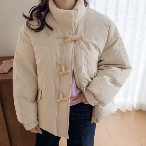 [里料 90% 鸭绒] [眼色] 百万纽扣羽毛丝绸套装 折叠 [尺码：F (55-66)]