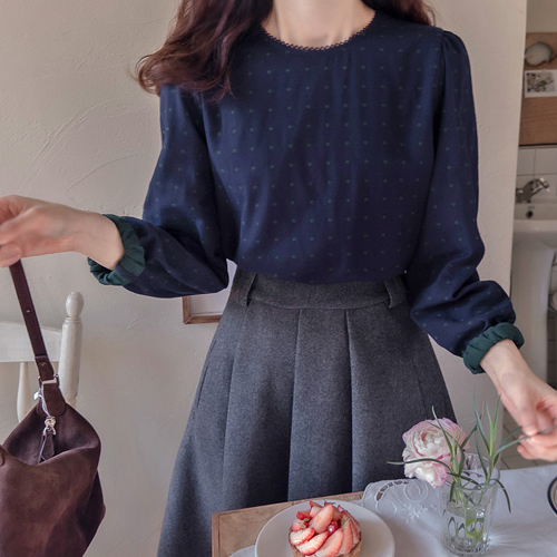 【新品特价，立减6000韩元】 <FONT color=#5a3954>MADE LIN</font>火龙果印花褶皱女式连衣裙【尺码：F (55~66)】