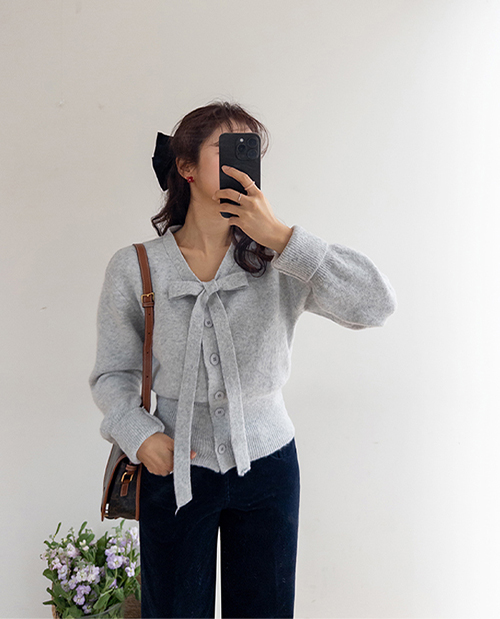 可爱，宽松版型，紧身，丝滑，缎带系带，开襟 [尺码：F(55~66)]