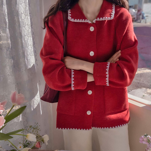 [特价20% ★限量] Diana 缝关键点 slim fit 针织衫 开衫 [尺码: F(55~66)]