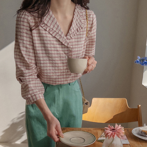 Moiben Langman Genzan 格纹连帽女士连帽衫 [尺码:F(55~66)]