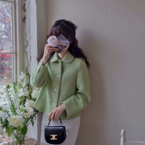 【特价优惠 12,000 韩元】 <FONT color=#5a3954>MADE LIN</font> Susanna 春季粗涂层清爽外套【尺码：F (55-66)】