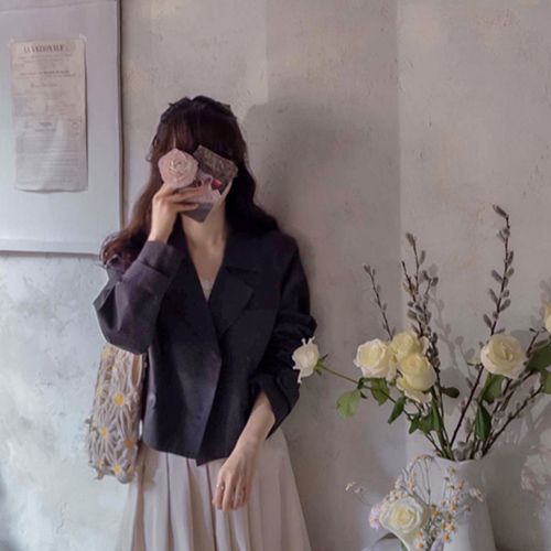 【特价优惠9000韩元】 <FONT color=#5a3954>MADE LIN</font> MacGregor 春季双排扣干绿/丽沙短款 Burberry [尺码：F (55-66)]