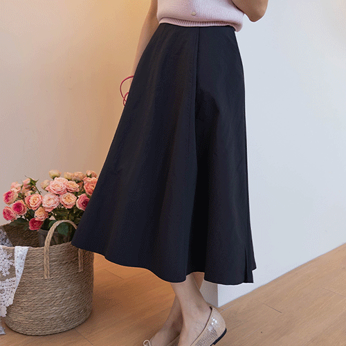 [LABEL] Frey Pocket束腰运河群/喇叭裙 Rustic Long Dress [size:F(55~66)]