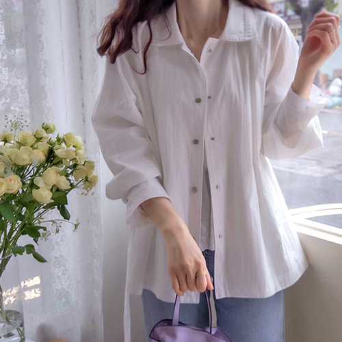 【超值优惠 20,000 韩元】 <FONT color=#5a3954>MADE LIN</font> Buttner 轻薄翻领夹克【尺码：女款(55~66)】