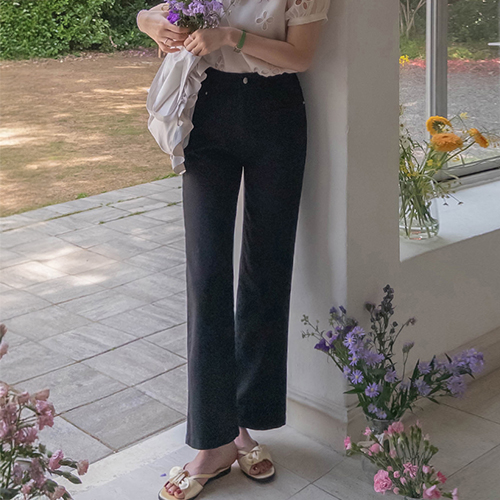 [Jjotjon Span] Purin Jjotk 黑色干爽直筒宽短裤 [尺码: S, M, L]