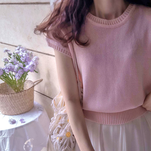 [LABEL] Annelike Summer Pastel Yeorifit 简约干绿/Lisou 刺绣衬衫 [尺码:F(55~66)]