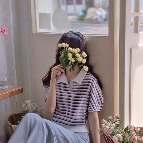 Angela Summer Dangara Love Karabaeksaek T恤 [尺码: F (55~66)]