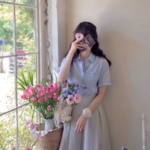 [LABEL]拉米亚亚麻凯瑟琳夏季绗缝开衩袖女被[尺码:F(55~66)]