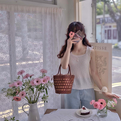 Prona Love 夏日共享性感合身梨花上衣 [尺码:F(55~66)]