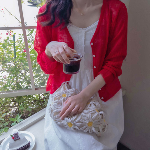 [LABEL] Angelia Gyeshin 夏日海滩清凉宽松开衫 [尺码: F(55~66)]
