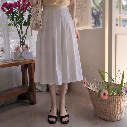 [LABEL] Roykerd 夏日清凉保湿顺滑百褶裙 [size:S,M]