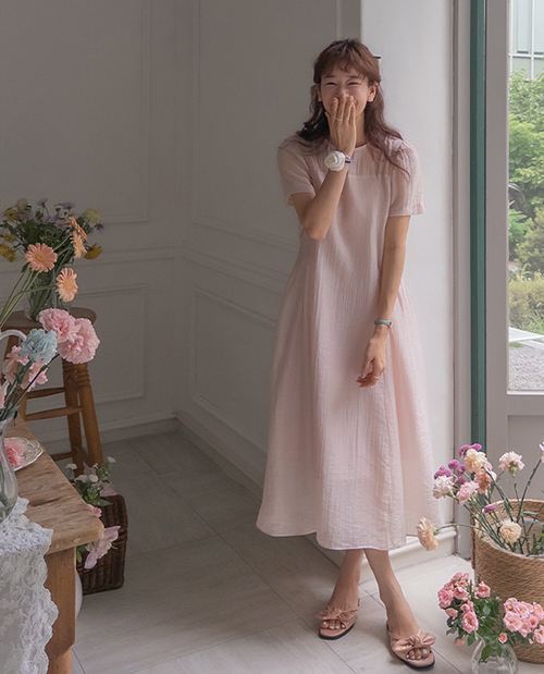 Gracie 飘逸不起皱侧褶裙 [尺码: F(55~66)]