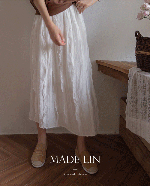 【最高特惠价 6,000 韩元折扣】 <FONT color=#5a3954>MADE LIN</font>飘逸荷叶边半身裙 [尺码: F (55-66)]