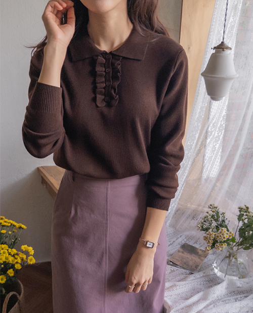 [LABEL] Rawaden 柔软氨纶红白温和羊毛针织衫 [尺码: F(55~66)]