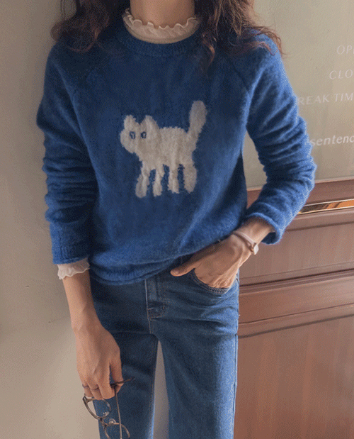 [LABEL] 喵呜 圆领 环保材质 圆领 绗缝大衣 [尺码: F(55~66)]