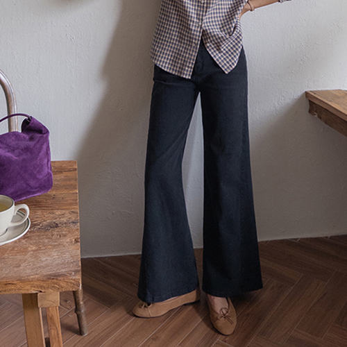 【桃子加工！柔软】【劲爆劲爆】Radia侧三角剪裁桃子加工宽裤【尺码：S、M、L】