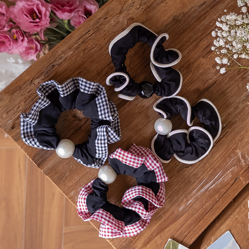 Drop-drop 高品质格纹图案、配色和 shushu 带