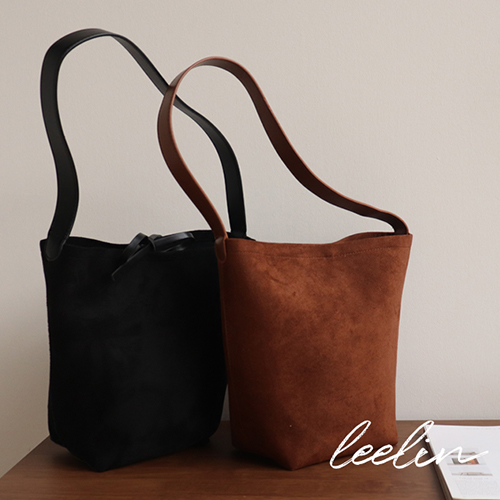 情绪心情皮革背带翻毛皮单肩包