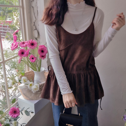 [LABEL] Schneeel Lovely 仿皮草皮革蝴蝶结紧身胸衣 [尺码: F(66~77)]