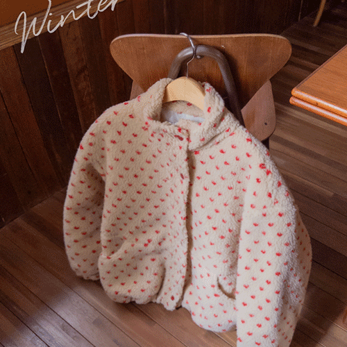 【数量有限！预购】【品牌】Shuna Bodak 圆点抓绒套头衫【预计11月17日到货】【尺码：F (55-77)】