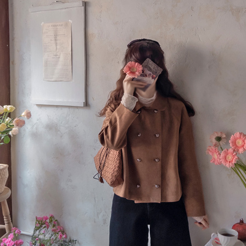 【新品特价,立减15,000韩元】 <FONT color=#5a3954>MADE LIN</font> Berel 双袖外套套装【尺码:F (55~66)】