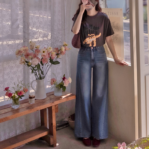 [LABEL] Anne Romandy 秋季剪裁宽版紧身裤 [尺码: S, M, L]