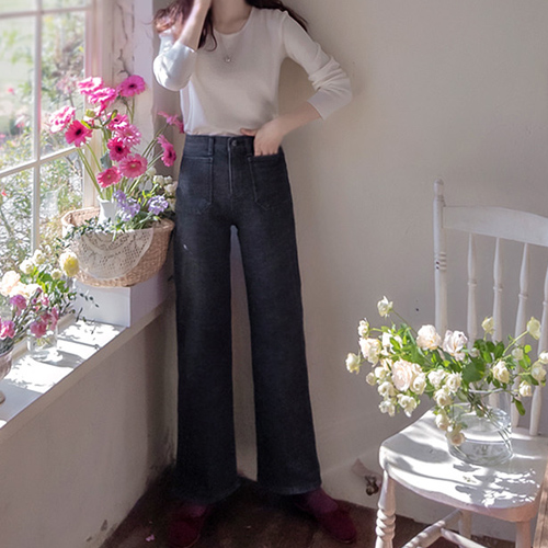 Andtasmi 抓绒内衬弹力束腰裤 [尺码：S、M、L] 