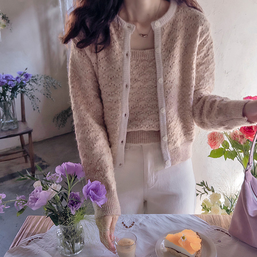 Flandy Skashi 蓬松保暖开衫 [尺码：F(55~66)]