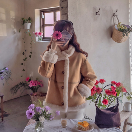 顶级真羊毛最强保暖双面野马皮毛 [尺码：F (55~66)]