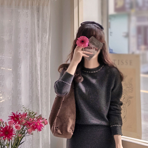 Andy 翻领柔软保暖卫衣 [尺码：女款(55~66)]