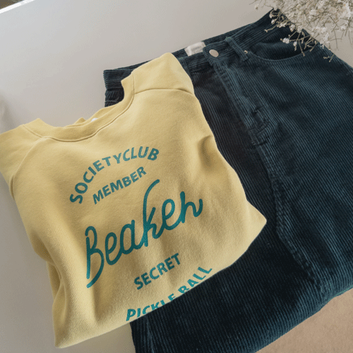 【厚绒】【LABEL】Maybe Warm 字母点运动服【尺码：F (55-66)】