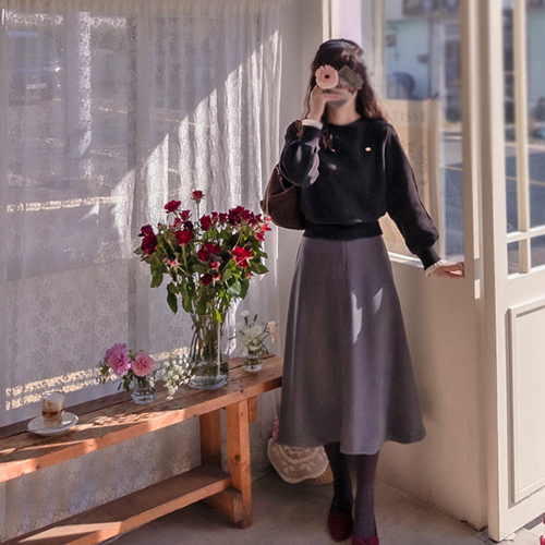 Scala 优雅女性化修身款，精致优雅的半身裙 [尺码：S、M]