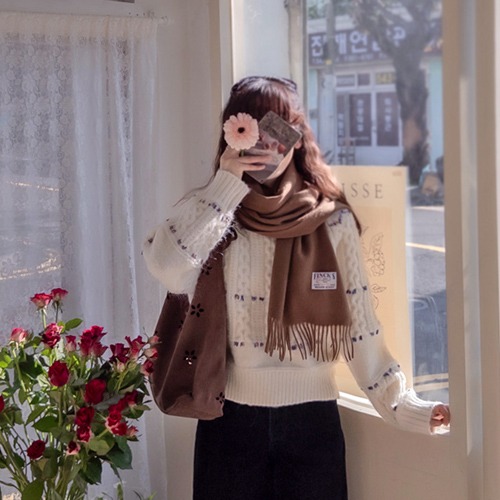 冬季色彩蓬松可爱柔软针织上衣 [尺码：女款(55~66)]