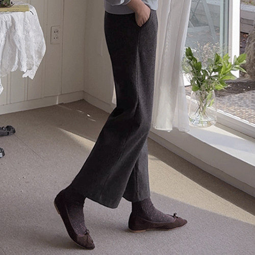 经典千鸟格纹图案，饰有精美细节的常规编织休闲裤 [尺码：S、M、L]