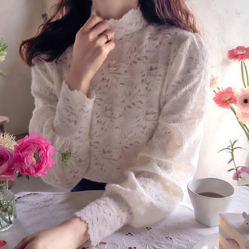 Winterlive 蓬松羊毛绗缝棉质毛衣，带无糖半极地连帽衫 [尺码：F (55-66)]