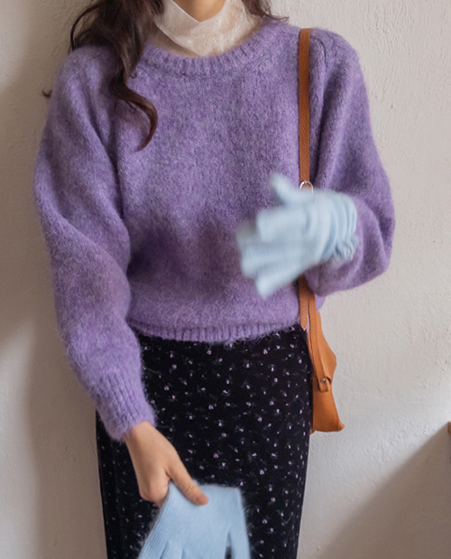 Myel daily 羊毛圆领针织衫 [尺码: F (55~66)]